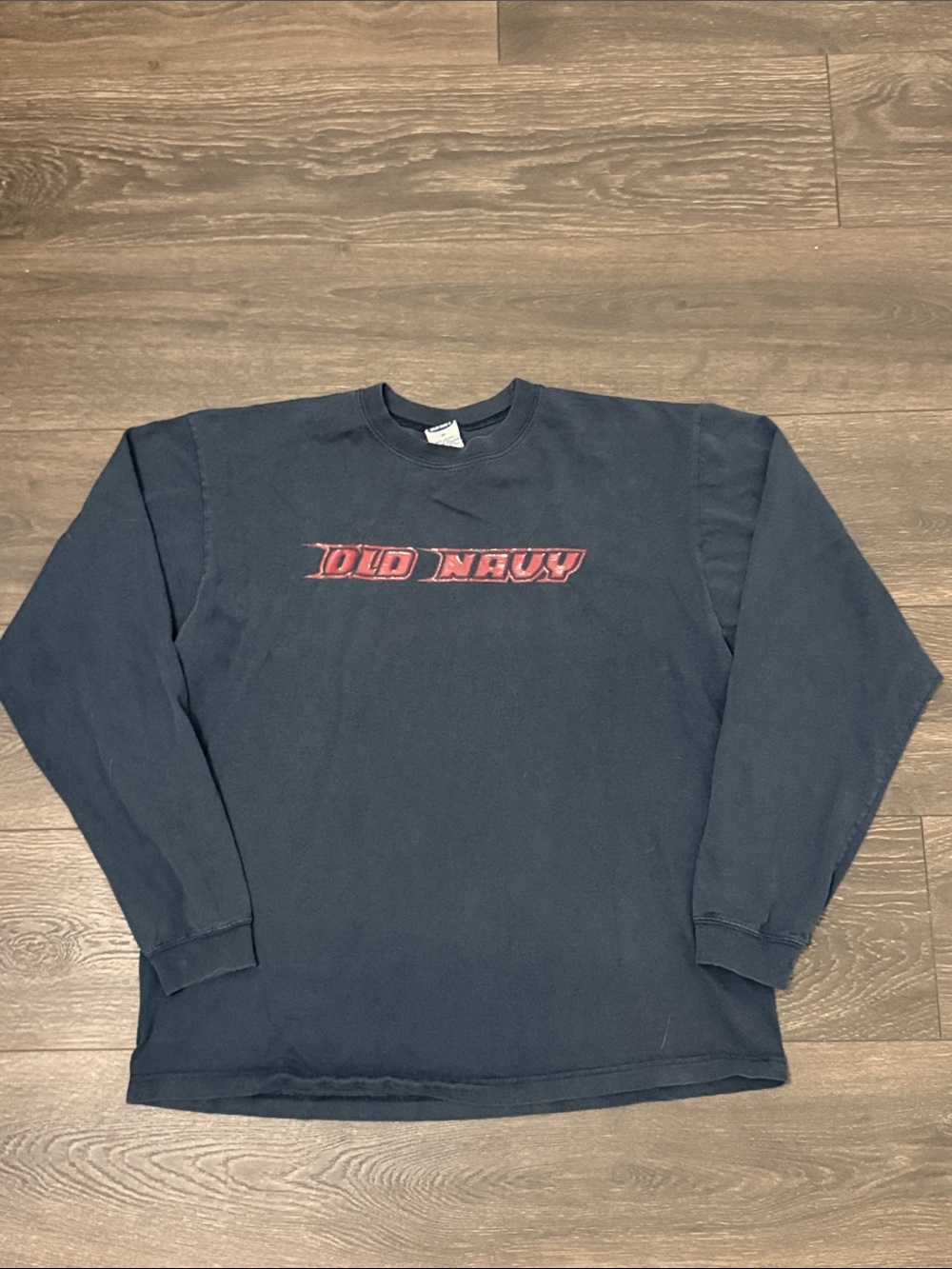 Y2k Old Navy Spell Out Long Sleeve Shirt